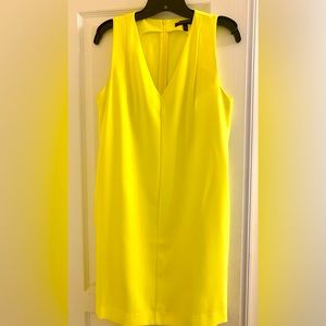 Banana Republic Neon Yellow V neck dress.